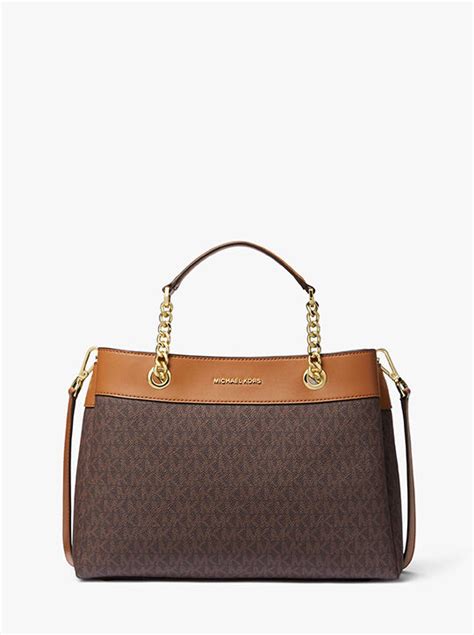 michael michael kors lori medium logo satchel|Lori Medium Logo Satchel .